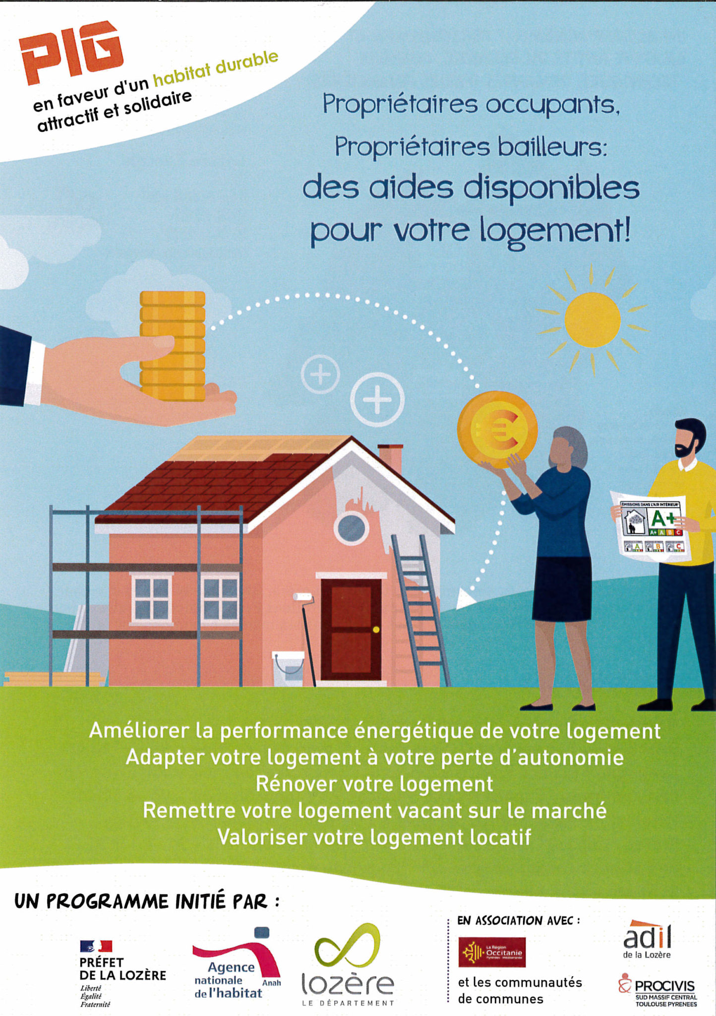 Propriétaires occupants, propriétaires bailleurs des aides