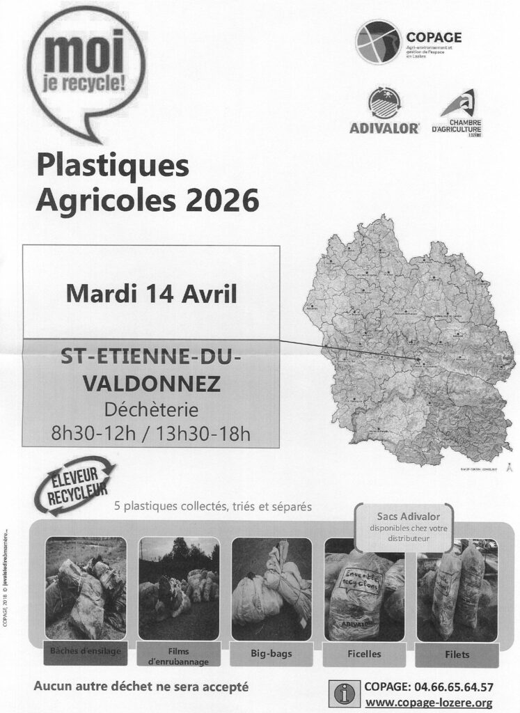 Collecte printanière des plastiques agricoles